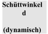 Schüttwinkel d     (dynamisch)